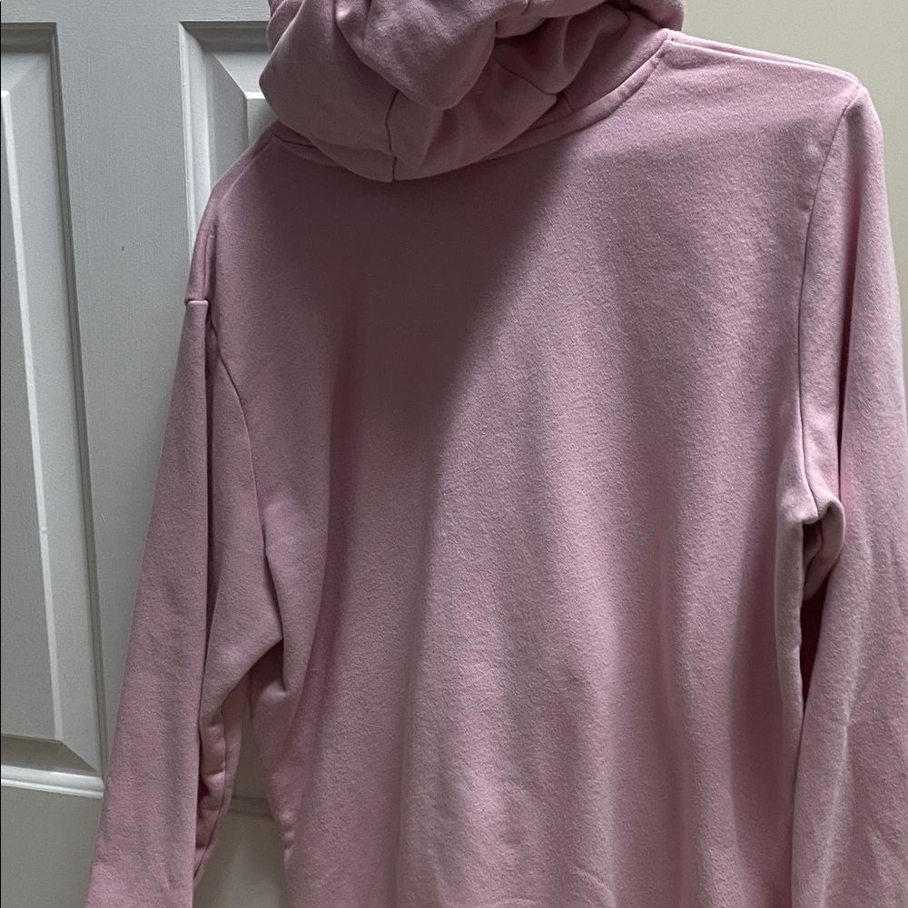 Nike Light Pink Hoodie with White Swoosh Logo - Picture 4 of 4